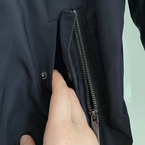 Loved Michael by Michael Kors MK Women’s Classic Navy Bomber Jacket Size Small S - Picture 5 of 13